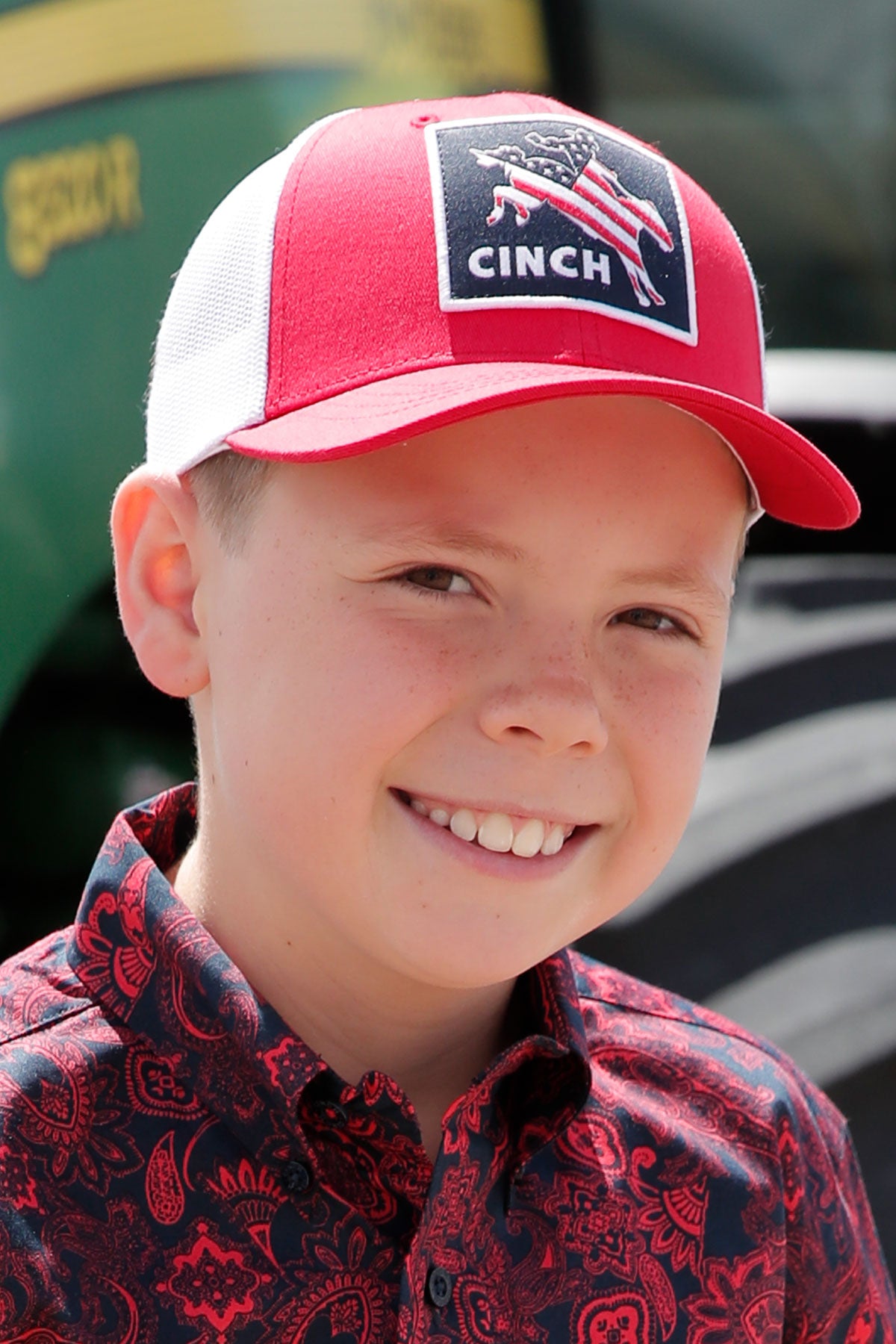 Cinch Youth Red White & Blue Trucker Hat Snapback Cap