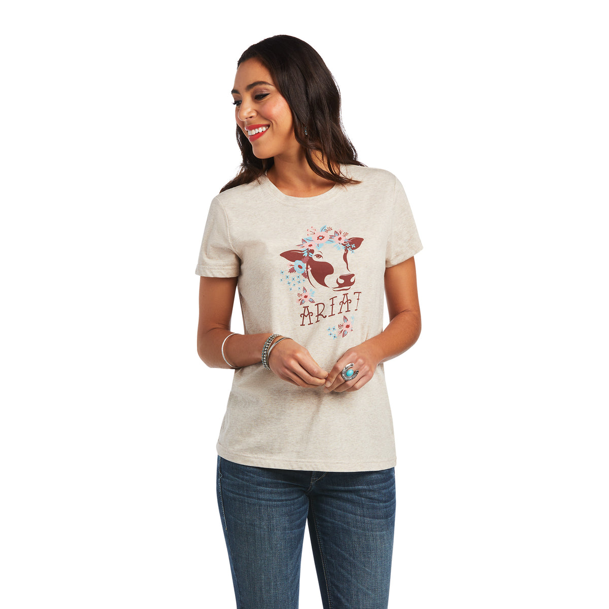 Ariat Women's Flower Cow T-Shirt
