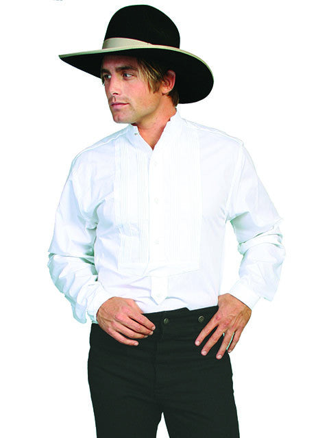 mens collarless western shirts