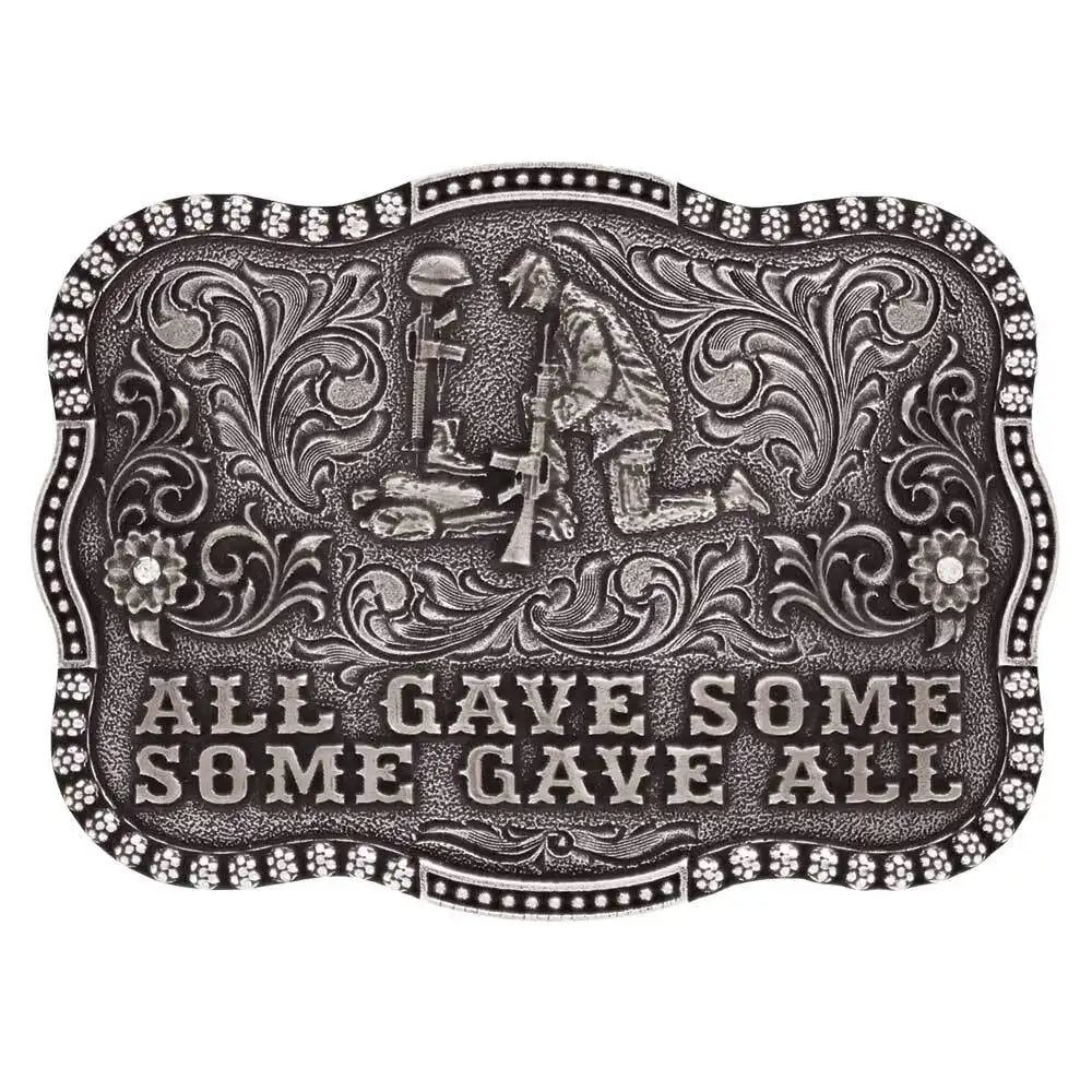 Montana Silversmiths All American Silver Buckle