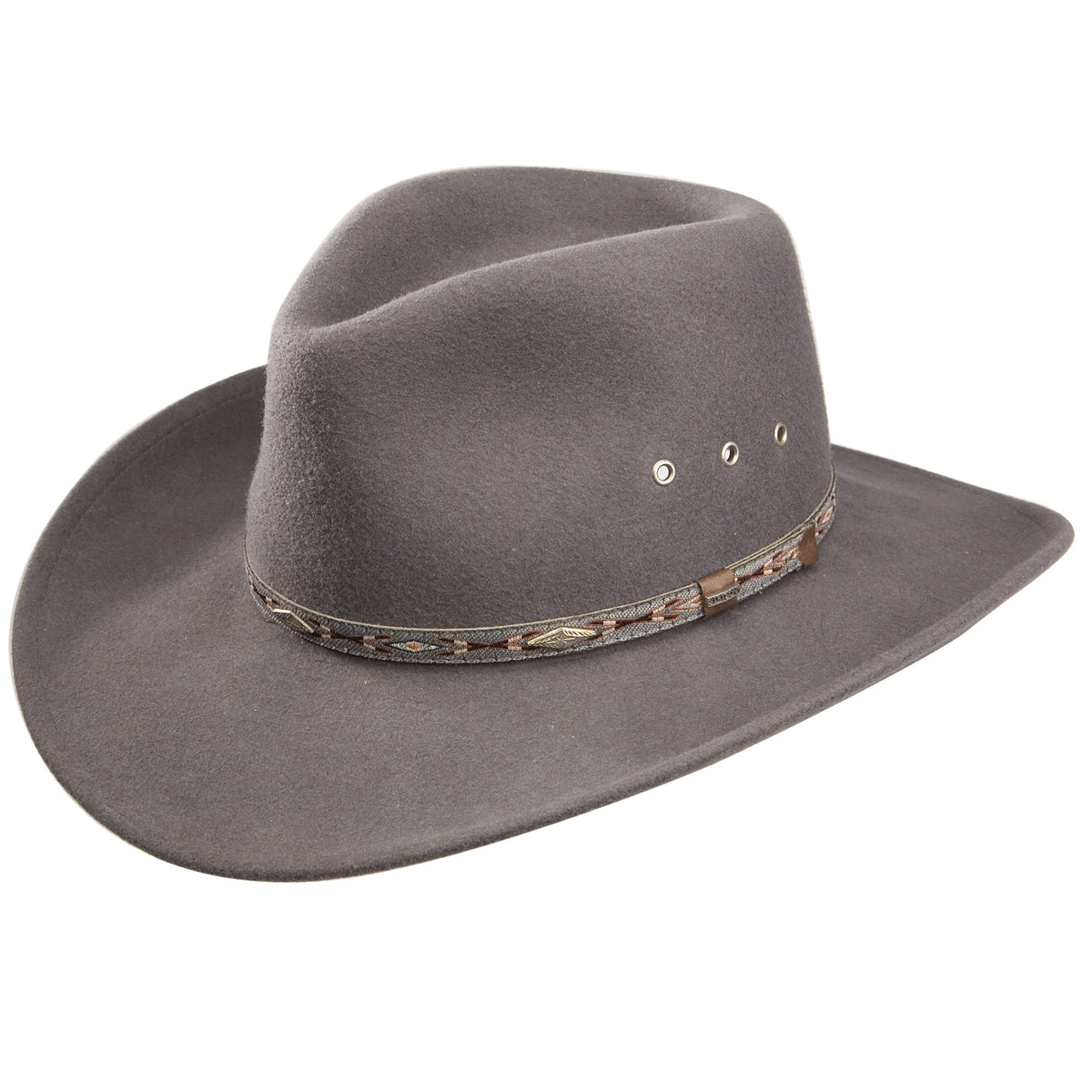 Stetson Elkhorn Crushable Wool Hat - Steel