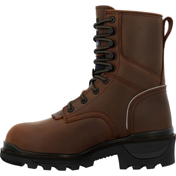 Men's Rocky Rams Horn Logger Insulated Waterproof Work Boot #RKK0478