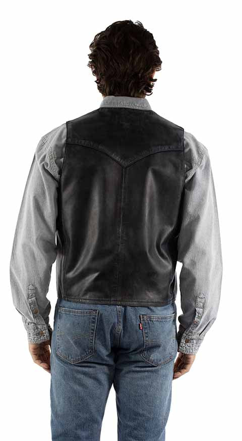 Men's Scully Leather Vest #2061