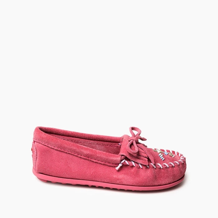 Children's Minnetonka Thunderbird Animikii Hardsole Moccasin #2605TB