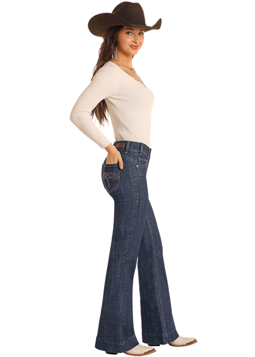 Women's Rock & Roll Cowgirl Mid Rise Trouser #BW5MD05329