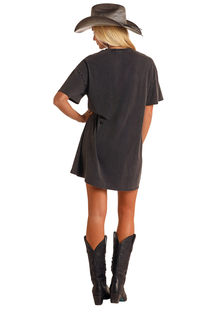 Women's Rock & Roll Cowgirl T-Shirt Dress #BWD1R05936