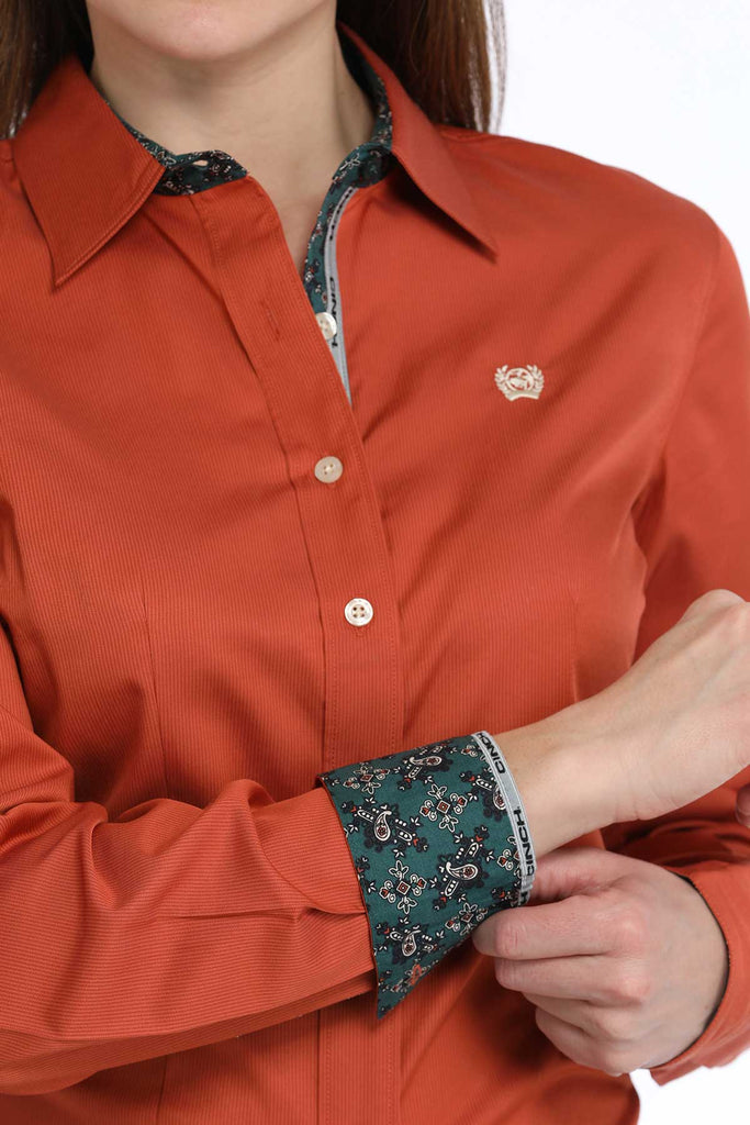 Women's Cinch Button Down Shirt #MSW9165063