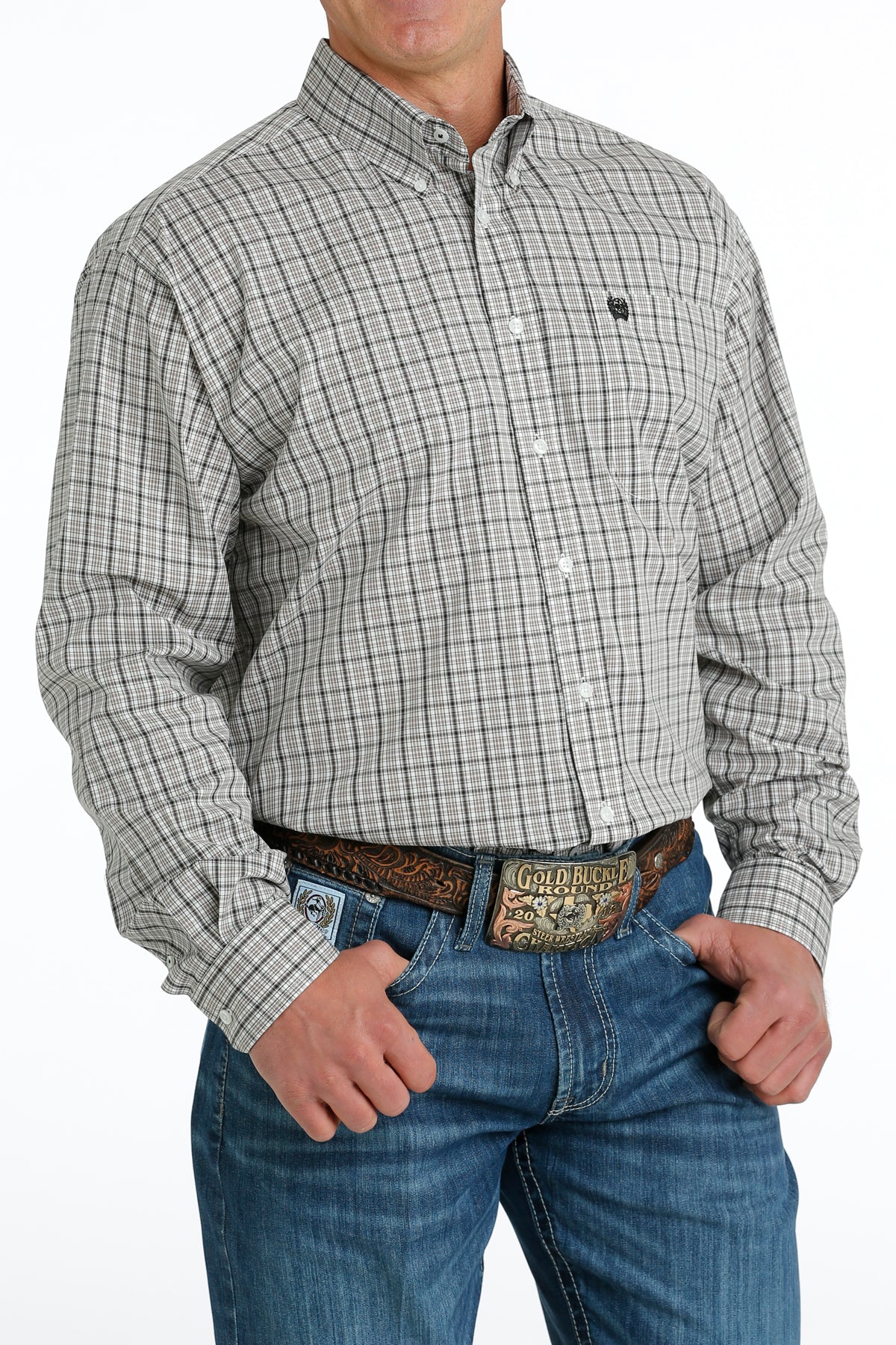 Men's Cinch Long Sleeve Button Down Shirt #MTW1105674 | High Country ...