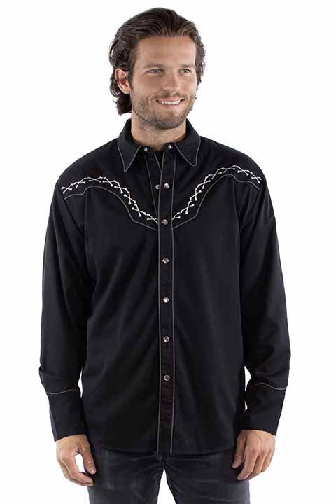 Men's Scully Justice Is Coming Snap Front Shirt #P-919