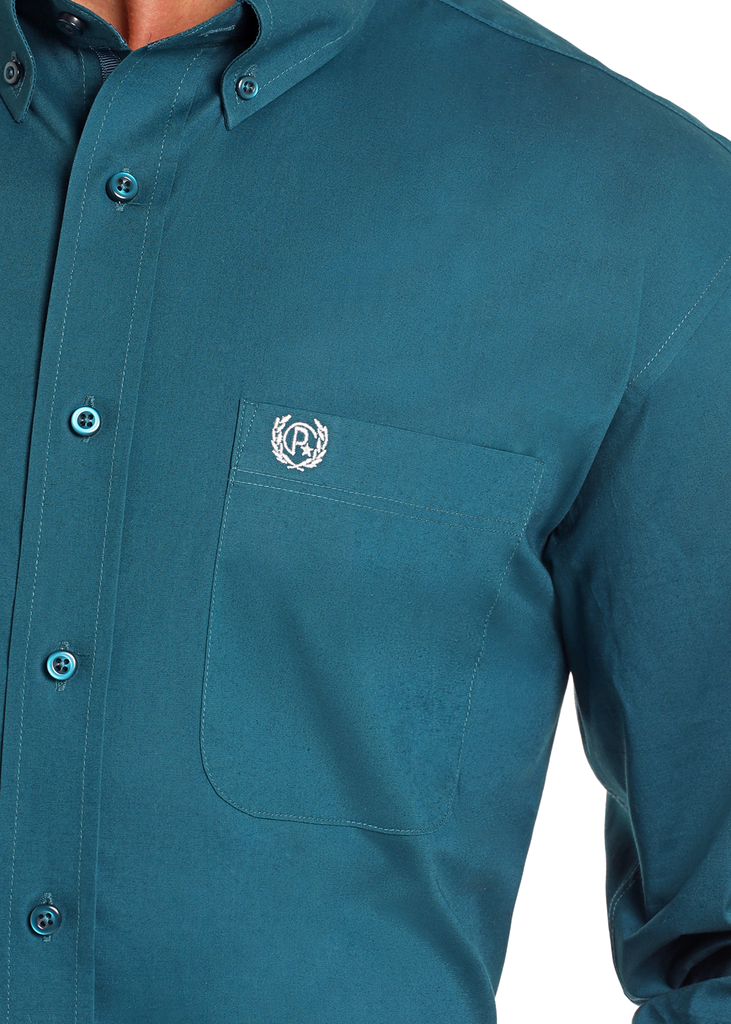 Men's Panhandle Select Button Down Shirt #PXB2S04830-TEAL