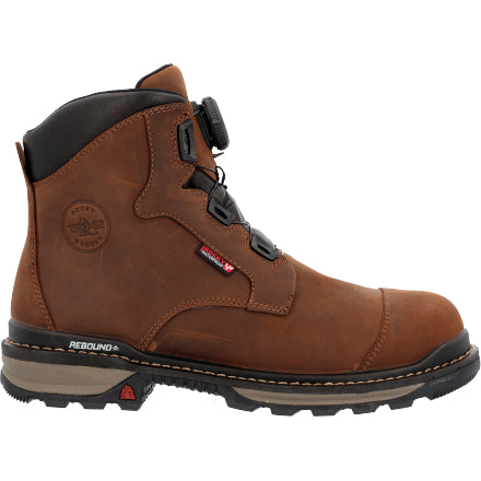 Men's Rocky Rams Horn BOA Composite Toe Waterproof Work Boot #RKK0390