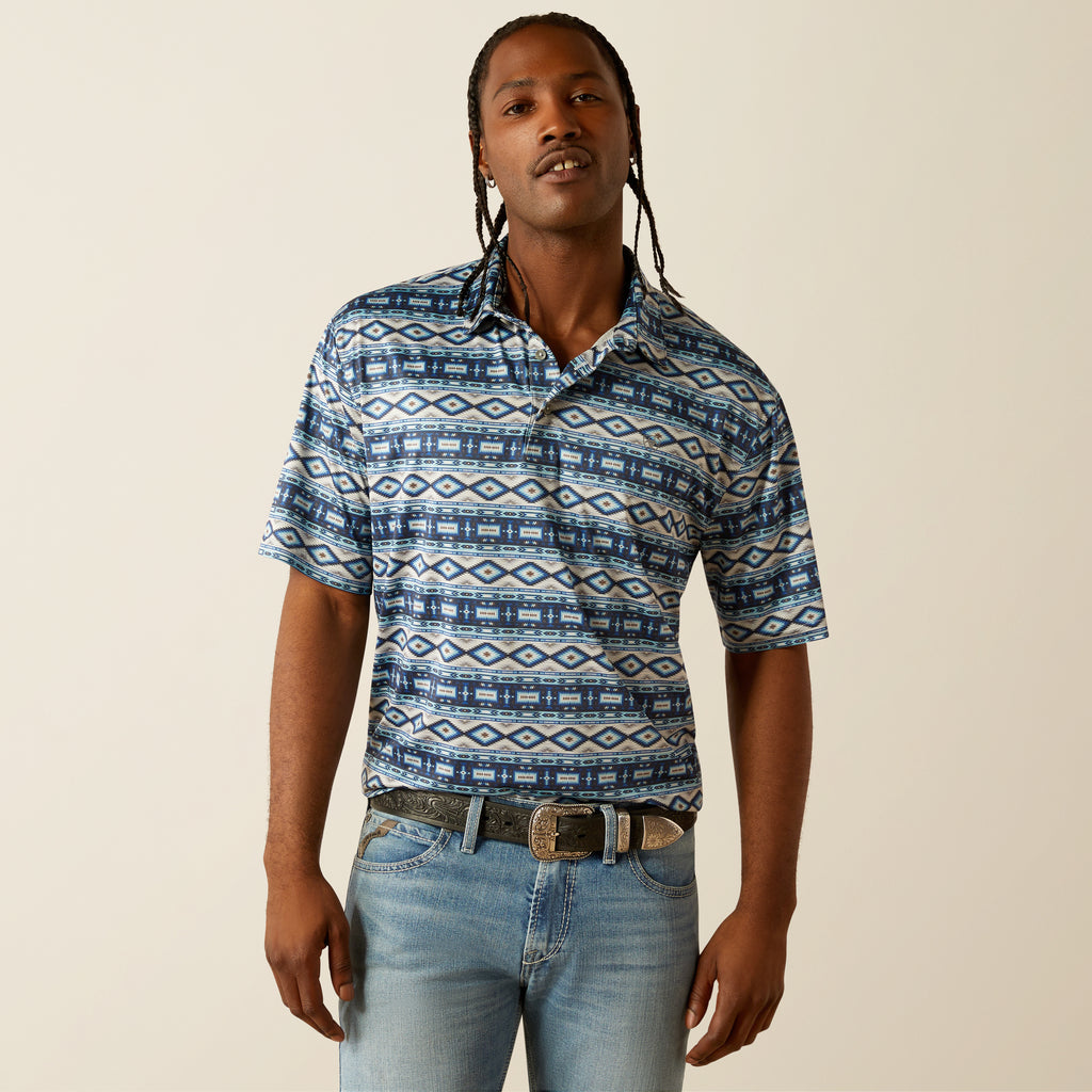 Men's Ariat Charger 2.0 Printed Polo #10054909