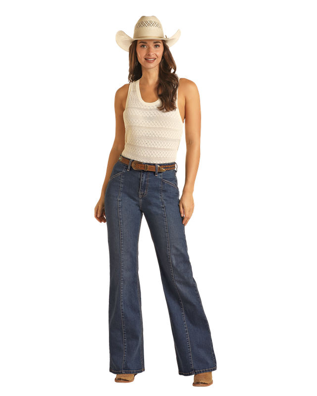 Women's Rock & Roll Cowgirl Flare Jean #BW6HD03996 | High Country ...