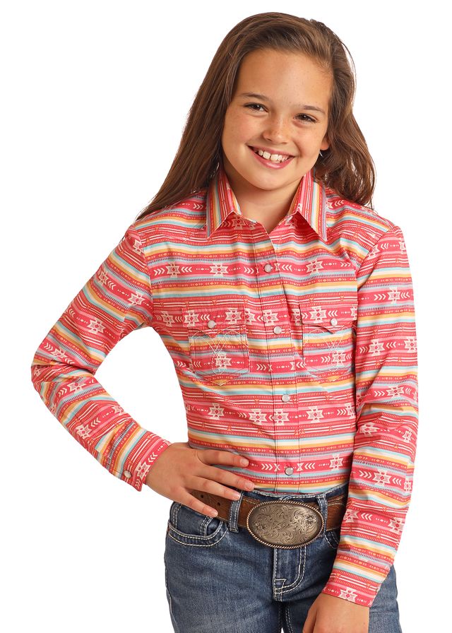 Girl's Panhandle Snap Front Shirt #LGN2S06114