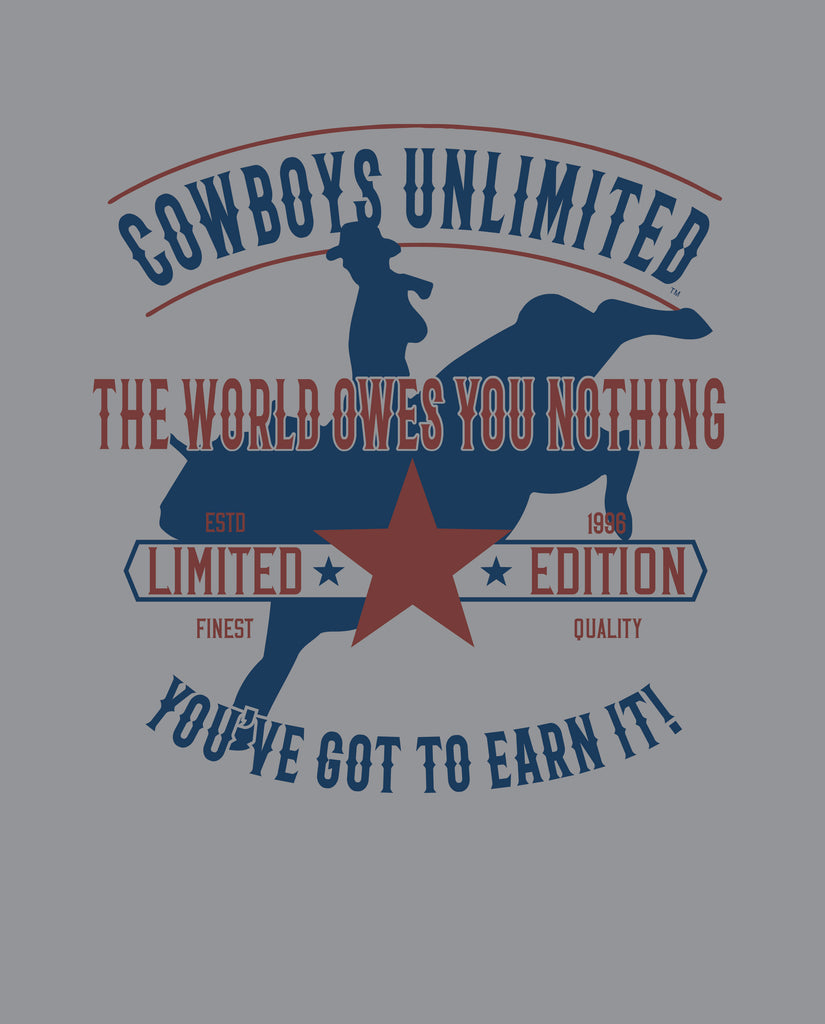 Men's Cowboys Unlimited Owes Nothing T-Shirt #CB-1647