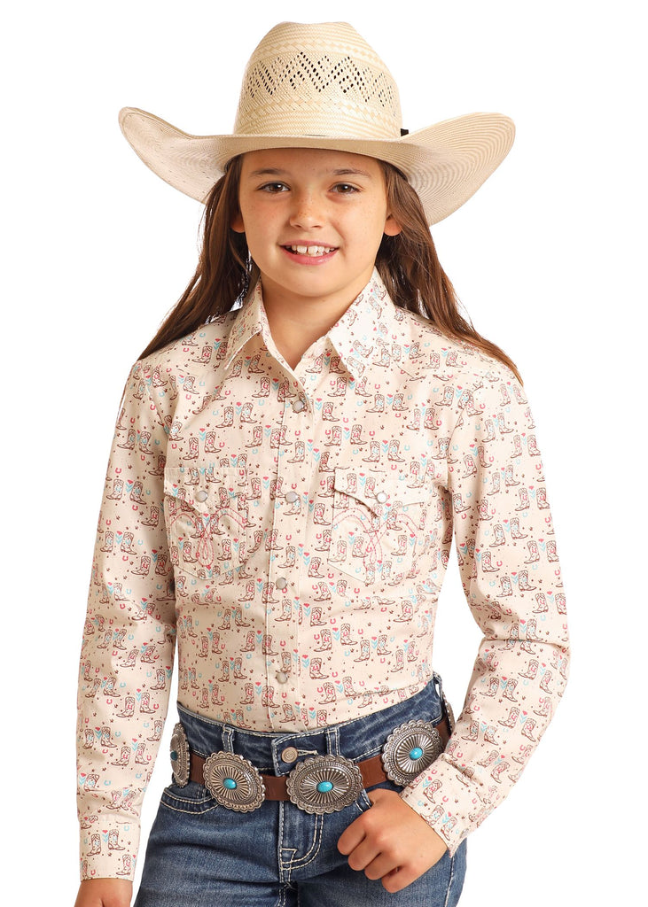 Girl's Panhandle Snap Front Shirt #LGN2S06118