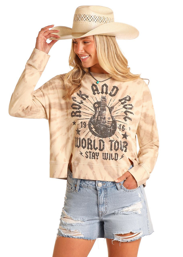 Women's Rock & Roll Cowgirl Sweatshirt #BW91T05935