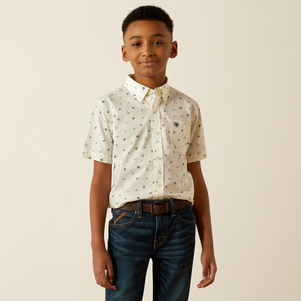 Boy's Ariat Colter Classic Fit Button Down Shirt #10054782