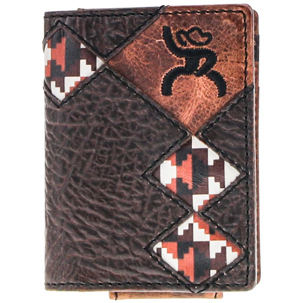 Men's Hooey Tahonta Bi-Fold Money Clip #RFW014-BRTN