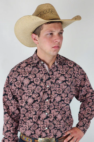 Men's Drover Cowboy Threads Button Down Shirt #D103