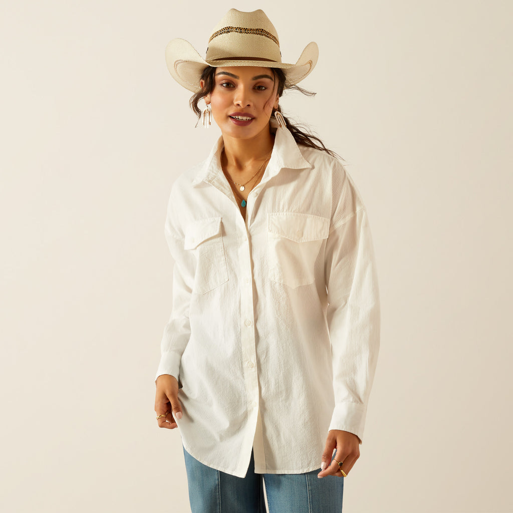 Women's Ariat Baggy Button Down Shirt #10054543