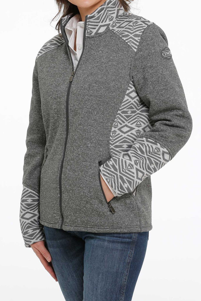 Cinch Women's Half Zip Hoodie Knit Sweater