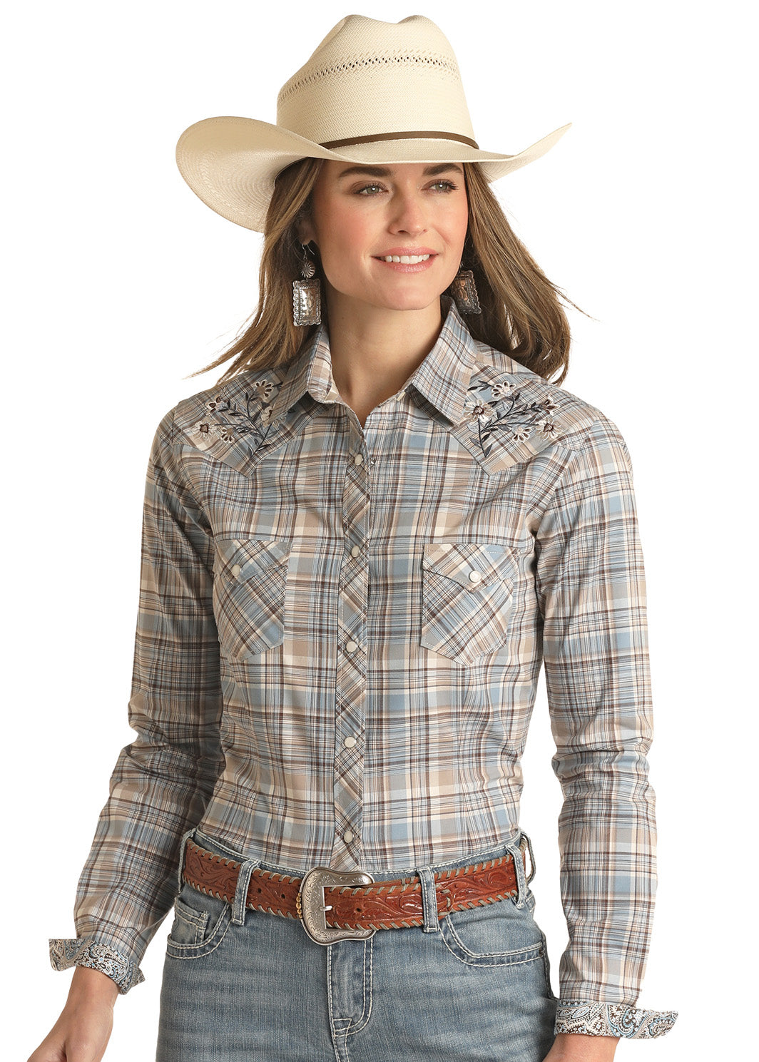 Women's Rough Stock Snap Front Shirt #RSWSOSRZDH | High Country Western ...