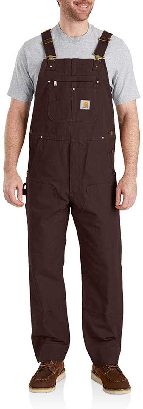 Carhartt R01 Duck Bib Overalls - Dark Brown — Dave's New York