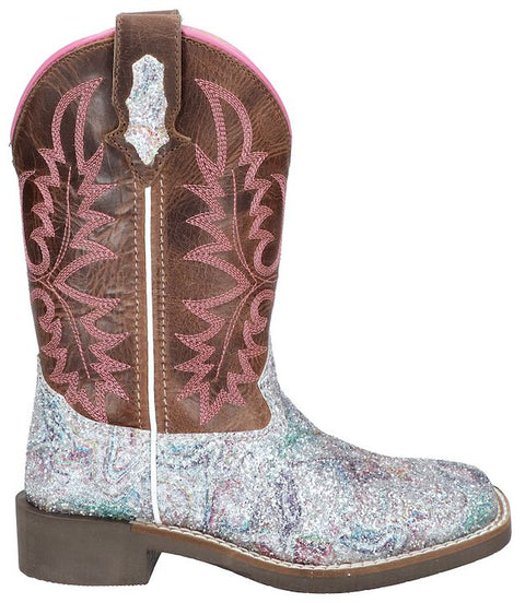 Smoky Mountain Western Boots Girls Leather Dallas White 3247C