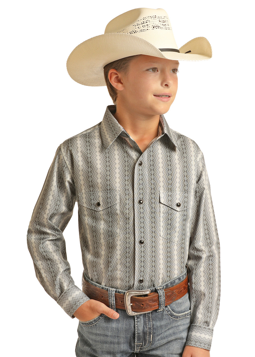 Boy's Panhandle Snap Front Shirt #PSBSOSRZ61 | High Country Western Wear