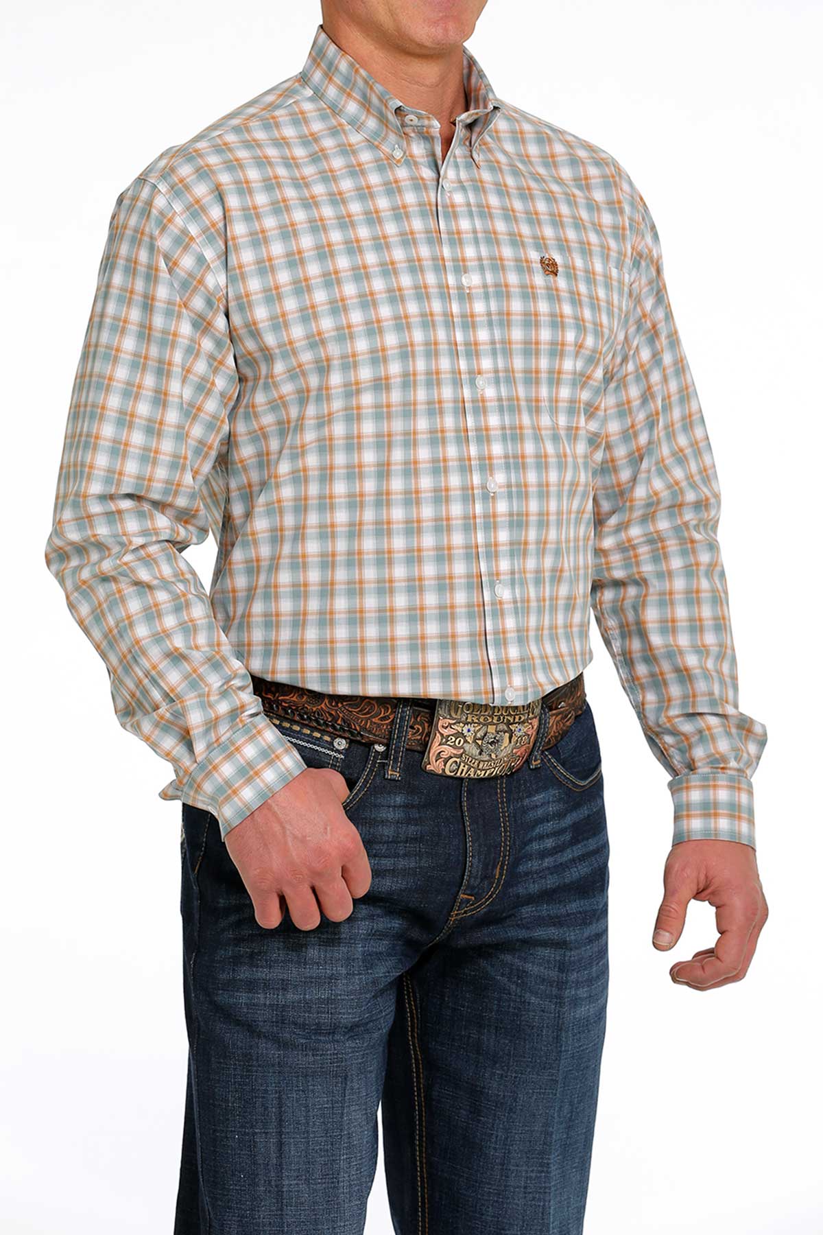 Men's Cinch Plaid Button Down Shirt #MTW1105467 | High Country Western Wear